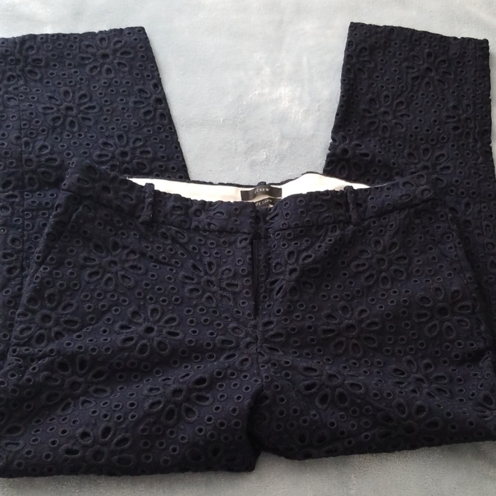 Eyelet crop pant